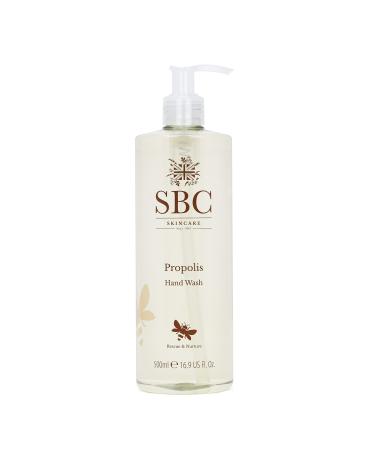 SBC Skincare Propolis Hand Wash - 500ml | Moisturising Hand Wash For All The Family | Propolis Hand Soap For Dry Or Sensitive Skin | Luxury Propolis Hand Soap