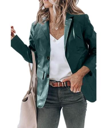 Hehiy Classique Zip Up Veste En Cuir V ritable Dames - Manteau en Peau d'Agneau Femmes Leather Jacket Hiver Travail/Party - Gr n XXL - Buy Online on GoSupps.com