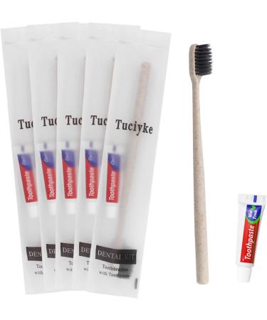Tedule Disposable Toothbrushes with Toothpaste - 50 Pack Apricot Manual Toothbrushes for Hotels Family Homeless Nursing Homes - Convenient & Travel-Friendly - Buy Online on GoSupps.com