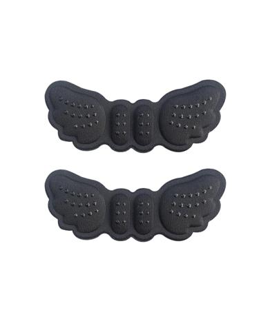 Segaven reusable heel inserts for women men extra soft heel protection Comfort Additional volume loose shoes Self-adhesive shock-damping heel cushions (1 pair) Black-6mm (a) thickness: 6mm