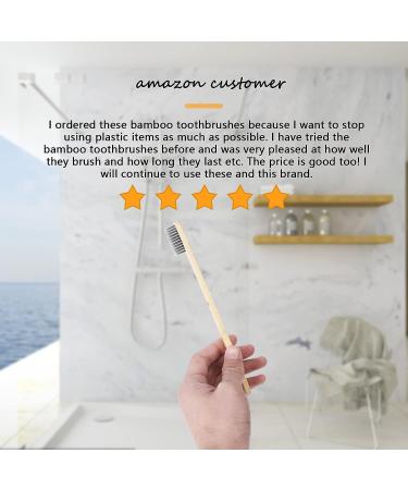 Isshah Biodegradable Eco-Friendly Natural Bamboo Charcoal Toothbrushes - 12 Pack - Buy Online on GoSupps.com