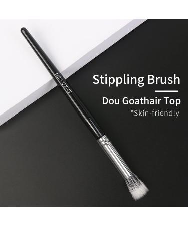 Stippling Makeup Brush - Natural Goat Hair Blush Brush for Flawless Application | 202M Small Powder Brush - International Shipping Available - Buy Online on GoSupps.com