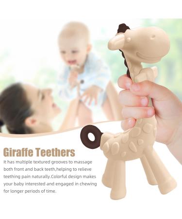 Buy Share & Care BPA-Free Silicon Giraffe Baby Bite Ring Toys - 2 Set for Gum Pain Relief | Perfect for Infants 3 Months+ - Buy Online on GoSupps.com