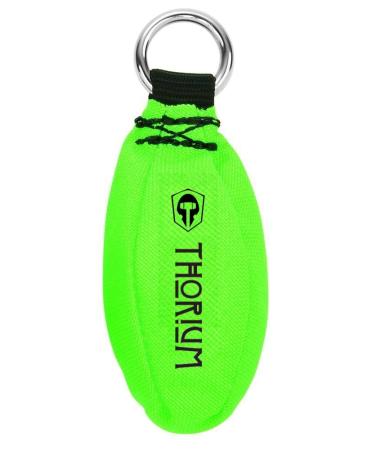 THORIUM Multi-Layer Outdoor Slingshot Launcher Arborist Throw Weight Bag Pouch - Bright Green 12oz / 340g
