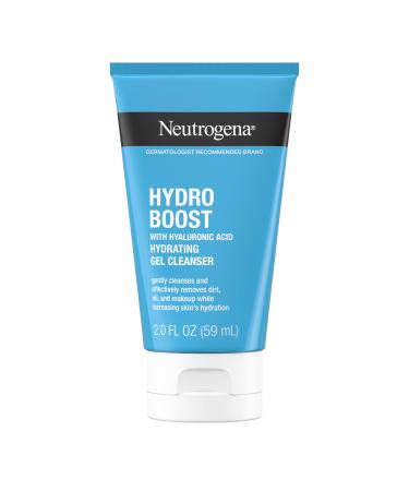 Neutrogena Hydro Boost Face Wash Hydrating Facial Cleanser with Hyaluronic Acid Daily Foaming Face Wash & Makeup Remover Hypoallergenic & Paraben-Free Gel Cleanser 2 fl. oz 24 Pack