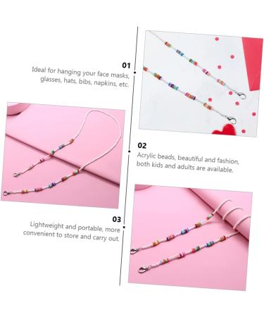 Shop OATIPHO 2pcs Anti-Drop Chain Shot Glasses & Custom Face Mask Lanyard for Kids - Acrylic Decor - Buy Online on GoSupps.com