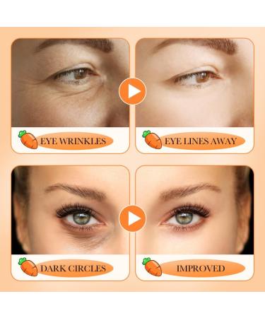Carrot Eye Cream - Anti Dark Circles Reduces Bags & Moisturizes Dry Skin | Firming Eye Care - Buy Online on GoSupps.com