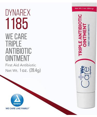 Dynarex Triple Antibiotic Ointment 1 oz Tube | Topical Antibiotic Cream for Cuts, Scrapes & Burns | First Aid Ointment - Buy Online on GoSupps.com