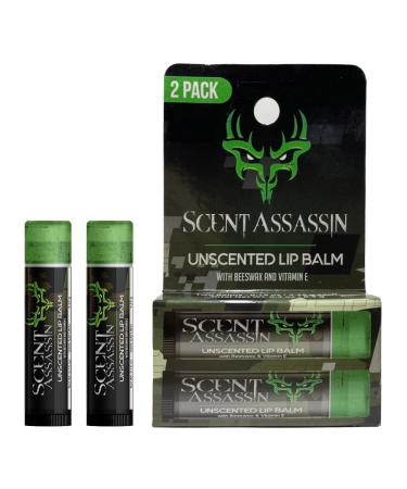 Scent Assassin Unscented Lip Balm 2-pack