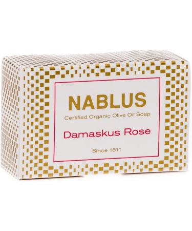  Nablus Nablus Soap Natural Damask Pink Olive Oil Soap with 80% Extra Native Olive Oil Palm Oil Free 100g - Buy Online on GoSupps.com