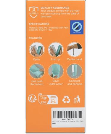 Petcooz 550ml Foldable Dog Drinking Bottle - Portable Water Bottle for Dogs & Cats - Ideal for Hiking & On-the-Go Hydration - Buy Online on GoSupps.com