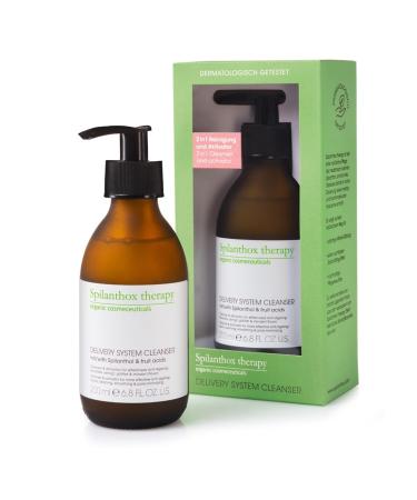 Spilanthox therapy - Delivery System Cleanser - Facial Care for Clear Pores & Stable PH Value - Peeling Effect - Facial Cleansing with Lactic & Fruit Acids - Anti-Aging - Vegan Cosmetics - 200ml