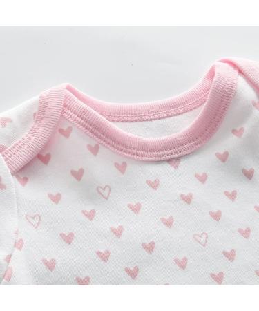 Chamie Newborn Baby 5-Piece Clothing Set | Pink2 | 100% Cotton | Boys & Girls 0-12M | Short-Sleeve Bodysuit, Pants, Vests - Buy Online on GoSupps.com