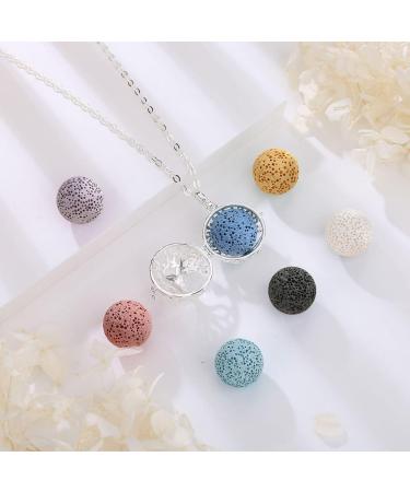 Infuseu Tree of Life Pendant Jewelry - Aromatherapy Chain & Essential Oil Diffuser Necklace for Women - Unique Meditation Gift - Buy Online on GoSupps.com