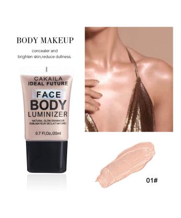 Kilshye Liquid Highlight Luminizer Cream | Body & Face Glow Illuminator Makeup for Women | Pink & Rose Gold | 1 Pack - Buy Online on GoSupps.com