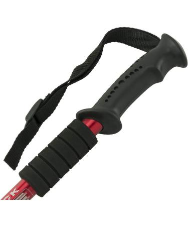 MidGard Telescopic Nordic Walking Poles - Adjustable 50-110 cm Anti-Shock Cushioning Black - Set of 2 for Hiking - Buy Online on GoSupps.com