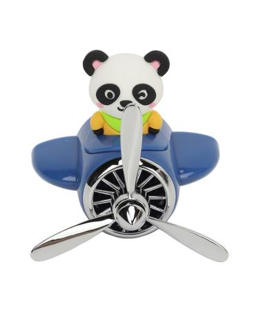 Car Air Outlet Vent Fresheners Triple Blade Long Lasting Safe Cute Pilot Car Diffuser with 3 Aroma Tablets for Fragrance Ornament (Blue)