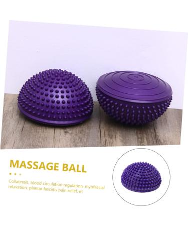 Minkissy Durian Ball Massage Device - Deep Tissue Trigger Point Relaxation & Foot Massager - Fitness Lacrosse Ball for Office Use - 16x16x8cm Purple - Buy Online on GoSupps.com