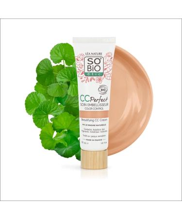 L A NATURE SO BiO tic| CC Cr me Color Control certifi e Bio - Perfect | Clair | Soin embellisseur | Anti-rougeurs Anti-fatigue Anti-teint terne |Centella asiatica bio | Vegan|Made in France|30 ml 30 ml (Lot de 1) Multicolore