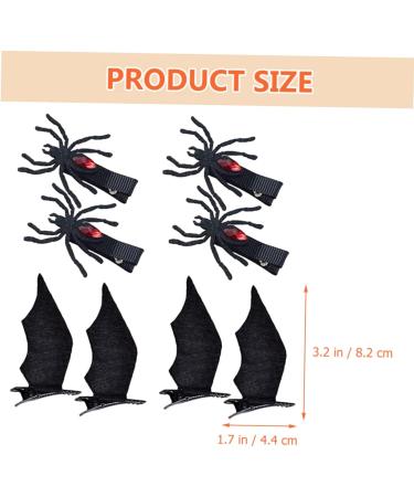 minkissy 4 Pairs Halloween Hair Clips Gothic Hair Clip Halloween Hairpins Prom Hair Halloween Cosplay Hairpins Goth Hair Clips Hair Clips for Women Accessories Devil Non-woven Fabric Child - Buy Online on GoSupps.com