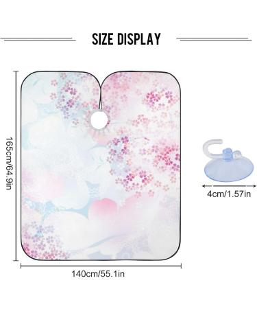 Waterproof Barber Cape - Japanese Sakura & Cheetah Haircut Bib for Men & Women | Unisex Hair Cutting Cape - Buy Online on GoSupps.com