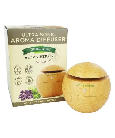 Nature's Truth Ultra-Sonic Aromatherapy Elegant Wood-Look Diffuser w/USB Adapter