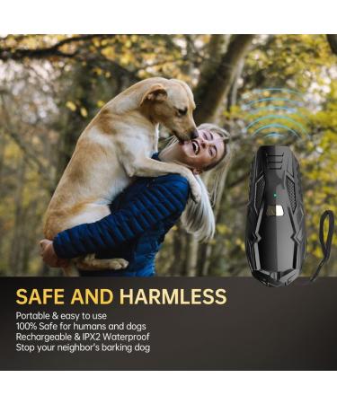 Anti Barking Device Ultrasonic Small & Portable Stop Dog Barking Device Handheld No Bark Dog Barking Control Device with Widely Control Range Bark Stopper for Puppy Small Large Dog Outdoor Indoor Black#201 - Buy Online on GoSupps.com