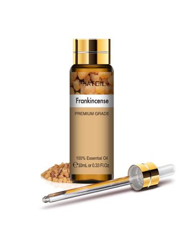 PHATOIL Frankincense Essential Oil - Undiluted and Cruelty-Free 100% Pure Frankincense Oil - Essential Oils for Diffusers for Home - 10ML Pack Of 1 Frankincense 10.00 ml (Pack of 1)