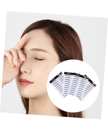 VINTORKY False Eyebrow 4pcs Eyebrow Stickers Water Proof Stickers Eyebrows Tattooed 6d Hair-like Eyebrows Stickers Shaper - Buy Online on GoSupps.com