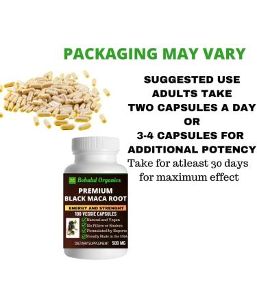 Behalal Organics Black Maca Root Quick Release Capsules - Buy Online on GoSupps.com