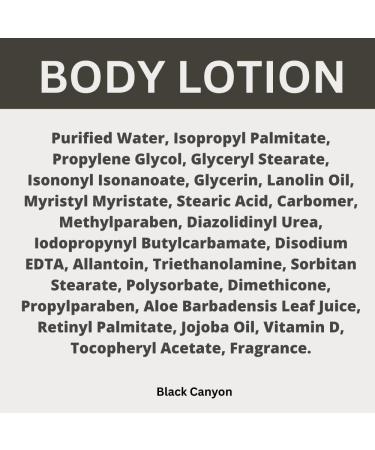Black Canyon Tobacco Vanilla Scented Body Lotion with Lanolin and Jojoba Oil 12 Oz (2 Pack) - Buy Online on GoSupps.com