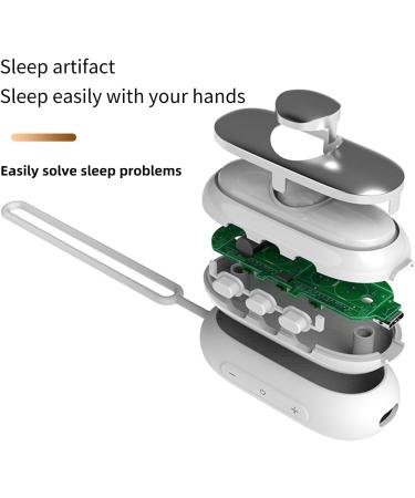 Sleep Aids Device for Adults Insomnia Relief Micro-Current Holding Sleep Instrument USB Rechargeable Calm Palm Sleep Aid for Anxiety Pressure Relief (White) - Buy Online on GoSupps.com