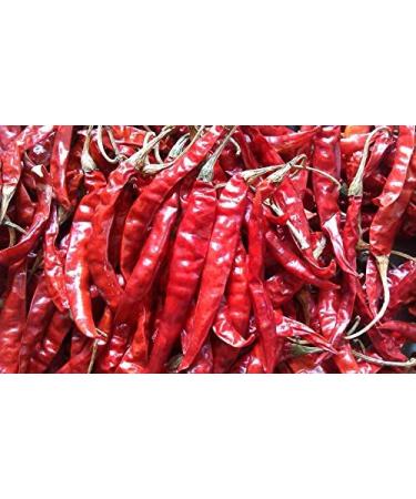 Dried Andhra Chillies/Sigappu Milagai/Organic Dry Red Chillies 1000g - Buy Online on GoSupps.com
