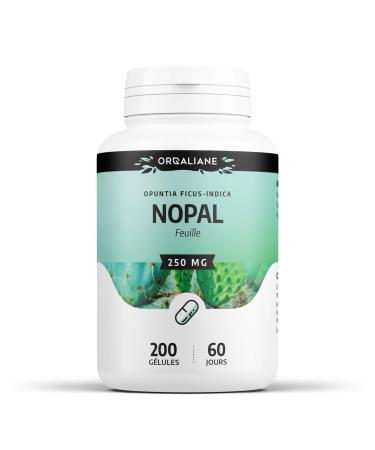 Nopal 250 mg - 200 capsules - Orgaliane