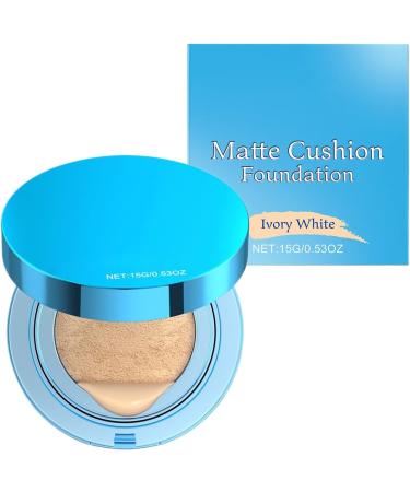 Cushion Foundation | Matte Anti-Perspirant Cushion Concealer for Women | Lightweight Corrective Makeup Cream for Business Trips Travel School Beach - Buy Online on GoSupps.com