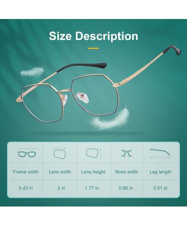 Vimbloom Blue Light Filter Glasses | Computer & Gaming - UV Protection Anti-Glare - Stylish Rose Gold & Black Options - Buy Online on GoSupps.com