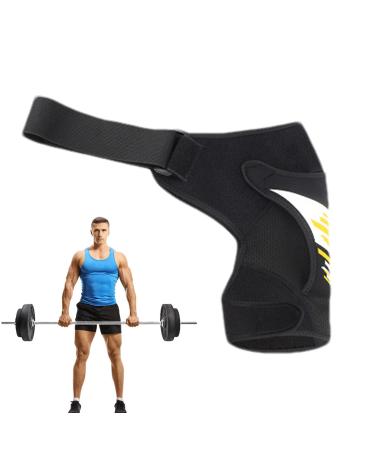 Shoulder Stability Brace - Shoulder Brace Support Breathable Arm Bracelet Upper Arm Shoulder Strap Pad Shoulder Brace Support Adjustable For Lifting Weights Yellow