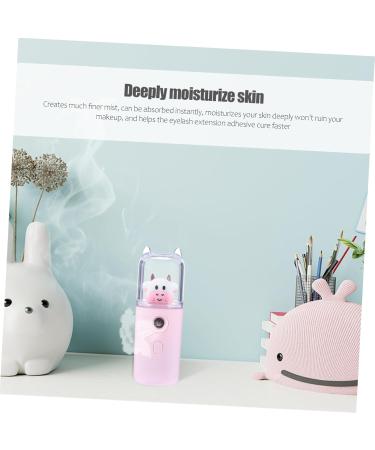 FOMIYES Moisturizer Air Diffuser Skin Care Humidifier Mini Cartoon Humidifier Office Makeup Handheld 3.8x3.8x10.8cm Pink - Buy Online on GoSupps.com