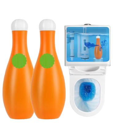 Continue fresh every moment: Blue bubble toilet cleaner special for the water tank automatic cleaning descaling anti-scale function scale and fragrance last all day.