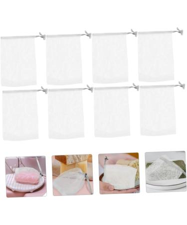 CANIGHT 8pcs Soap Mesh Bag Soap Foaming Bags Exfoliating Net Bag Facial Cleansing Net Dark Grey Fabric 14x10cm Dark Grey - Buy Online on GoSupps.com