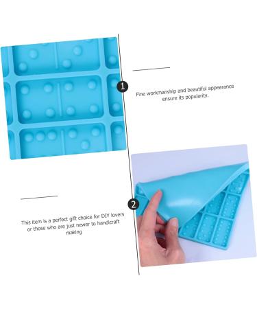 NUOBESTY Chocolate Candy Molds Chocolate Molds 2pcs Mold Silica Gel 3D Chocolate Candies Self Made Resin Molds Dominoes Resin Moulds Bluex2pcs 20.5X8.5X0.8CMx2pcs - Buy Online on GoSupps.com