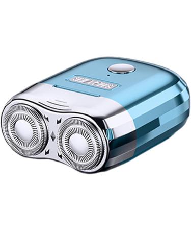 Mens Shaver Electric Facial Shaver for Men Battery Operated Cordless and Dry Small Beard Trimmer for Close Shave Blue - Buy Online on GoSupps.com