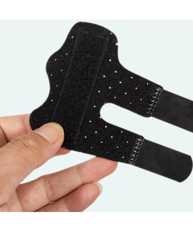 JdXun Finger Splints - 2 Adjustable Reusable Finger Protectors for Broken Fingers & Osteoarthritis Pain Relief - Black - Buy Online on GoSupps.com