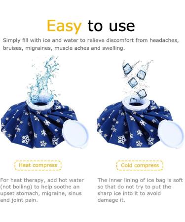 Reusable Ice Packs for Injuries - 4 Pack Gel Cold/Hot Water Pack for Pain Relief & Recovery Therapy - Buy Online on GoSupps.com