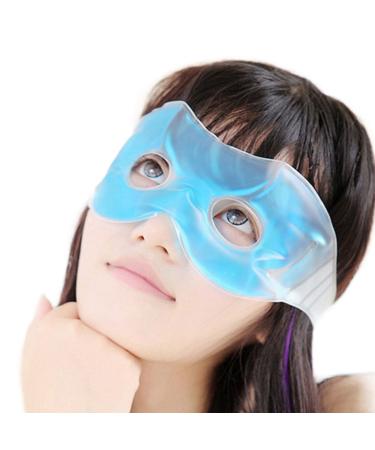5 Ice Compress Patch | Cold Face Eye | Hollow Eye Cooling for Woman Sleeping Headaches Skin Care Blue 5 Pcs A: Eye Mask