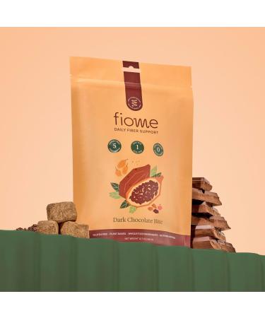 Fiome Fiber Bites - 5g Daily Fiber Supplement - Supports Regularity Digestion and Gut Health - All Natural Ingredients Dark Chocolate Flavor 30 Servings - Buy Online on GoSupps.com