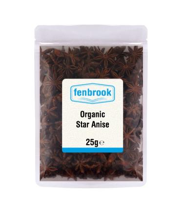 Organic Whole Star Anise 25g | Certified Organic by Fenbrook Organic