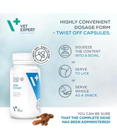 Vet Expert Supportive preparation for dogs and cats with dermatological diseases which gets rid of dry dull and falling hair 1 pack (1 x 30 g) - Buy Online on GoSupps.com