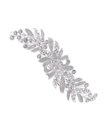 Housoutil Hair Comb Pearl Headpiece Gel Nail Kit Hair Clips Pearl Barrette Wedding Shower Stool Rhinestone Headpiece Classroom Bride Rhinestone Crystal Hair Accessories