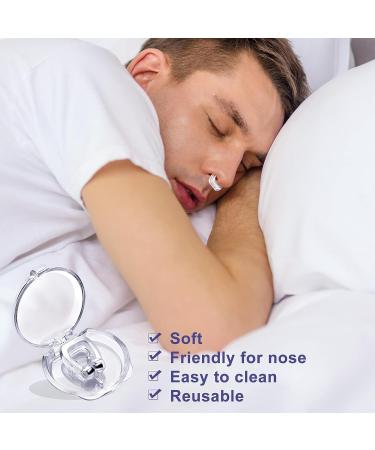 Firrenty Anti Snoring Nose Clip - 4 Pcs Silicone Magnetic Snore Stopper for Quieter Sleep - FDA Approved Anti Snore Device - Buy Online on GoSupps.com